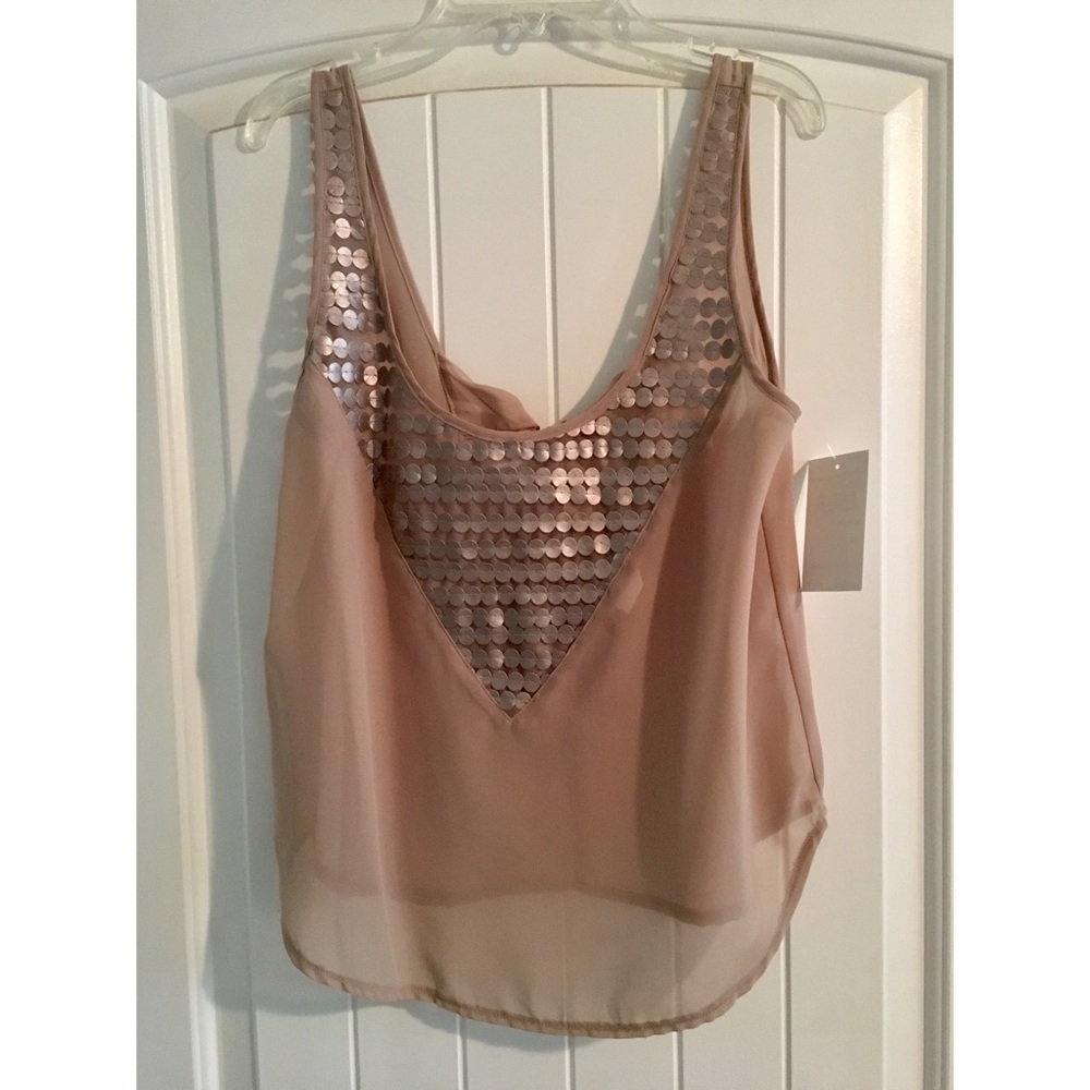 Sequinned Tank Top